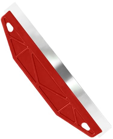 Paint Trim Guard, 12 Paint Cutting in Tool Paint Shield for Skirting Board Painting, Stainless Steel Straight Paint Edging Tool, Wallpaper Tools for Scrape, Cutting, Measurement & Guide (Red)