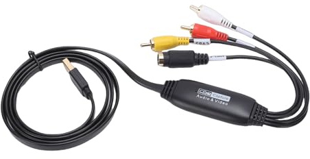 Domary VHS zu Digital Konverter AV zu USB Video Karte Video Übertragungsgerät 1080P 30Hz S USB 2.0 Grabber A C für OS X