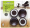 Slipstick CB605 Floor Protectoring Castor Cups with Non Slip Rubber Feet (Set of 4) 45 mm Round Caster Cups for Furniture Wheels - Brown