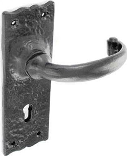 Securit S3302 Black Antique Lock Handles 150mm Pack of 1 Pr