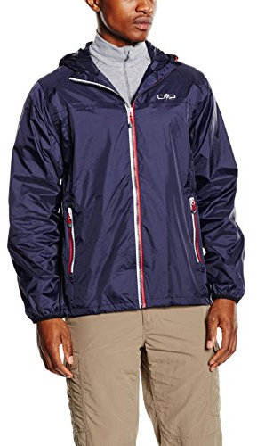 CMP Giacca Pioggia In Poliestere Antistrappo da Uomo, Navy, M