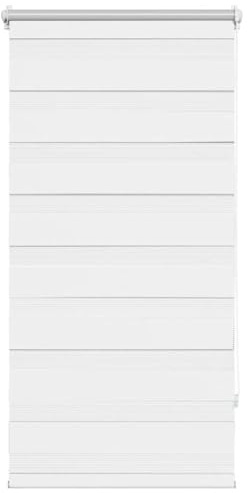 vidaXL Zebra-Rollo 80,9 x 150 cm, Stoffbreite 76,7 cm, Weiß