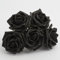 Italian Options Colourfast Artificial Foam Rose Flowers Wedding Bouquet, 5cm, Black