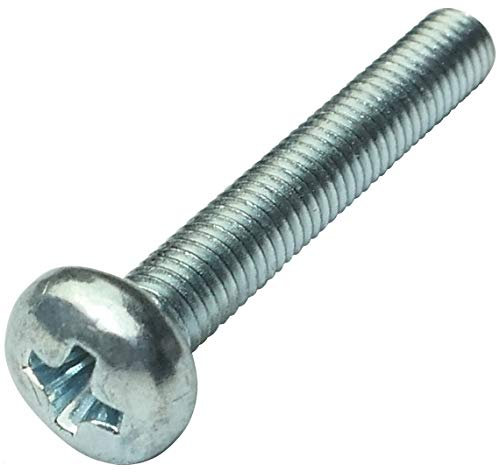 AERZETIX - C18080-50 x Bolzen - Linsenkopfschrauben - Zylinderkopfschrauben - M3x20mm - DIN 7985A - Verzinkter Stahl - Fußabdruck PH1 kreuzförmig