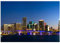 wandmotiv24 Fototapete Downtown Miami Skyline Panorama, M 250 x 175 cm - 5 Teile, Wanddeko, Wandbild, Wandtapete, City, USA, Stadt M0932
