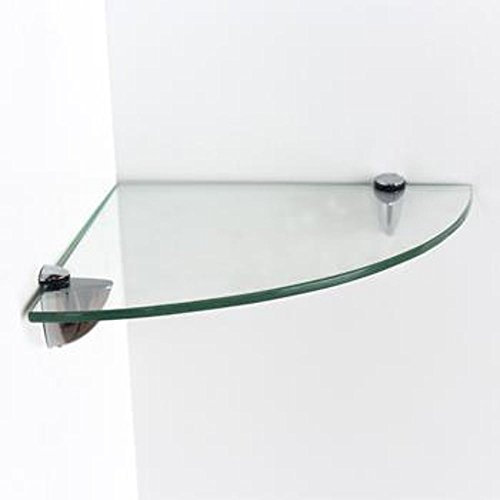 Core Products, Home Ideas Glass Corner Shelf Kit - Clear