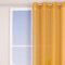 SCHÖNER LEBEN. Ösengardine Leinenoptik Uni senfgelb 140x260cm