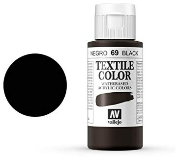 Vallejo Textile Color 40069 Black (Opaque) (60ml)