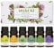 ASAKUKI Essential Oils for Diffusers for Home, Top6 Essential Oil Aromatherapy Gift Set 6 * 10 ml- Lavender, Eucalyptus, Lemongrass, Tea Tree, Sweet Orange, Peppermint