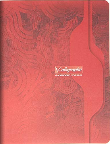 Calligraphe 7148C Lot de 5 Cahiers Agrafés (une Marque de Clairefontaine) - 17x22 cm - 192 Pages Grands Carreaux - Papier Blanc 70 g - Couverture Carte Recyclée Vernie - Couleurs Aléatoires