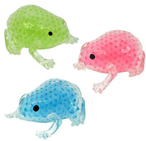 newalds-wunderwelt 3er Set Flutschi-Ball Knautschfrösche Knautschtier Squeeze Flutschitier