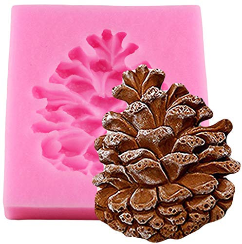 Zonster 1PC Weihnachten Tannenzapfen Form Kuchen-Fondant-Form-SüßIgkeit Schokolade Silikon Formen Biscuits-Form-Kuchen-Dekoration Backen-Werkzeuge