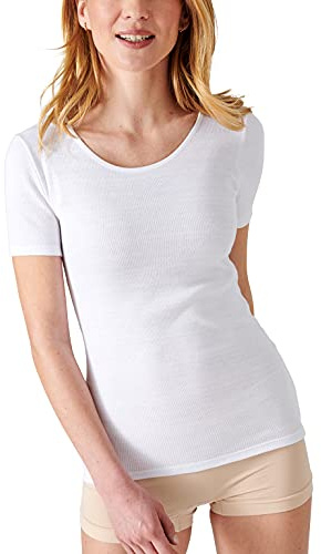 Damart T-Shirt Manches Courtes Fine Cote Camiseta Mujer