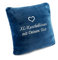 Kuschelkissen mit Namen XL-Größe, flauschig plüsch, Schmusekissen personalisiert mit Text und Herz Stickerei, Romantisches Geschenk für Mädchen, Frau, Freundin, Geburtstag, Weihnachten (Classic Blue)