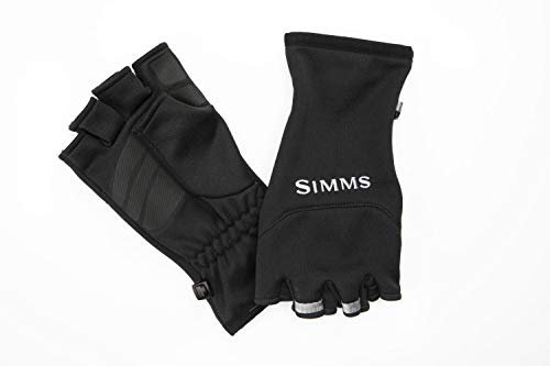 Simms Freestone Halbfinger-Handschuh für Angeln und Outdoor-Aktivitäten, 2XL, Schwarz