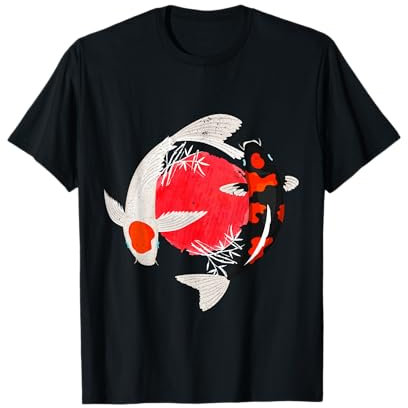 Giapponese Koi pesce tatuaggio arte vintage Maglietta