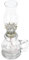 Angoily Glas Kerosin Lampe Vintage Retro Buddha Glas Hochzeit Festival Dekoration Öl Lampen Transparent für Hochzeit Festival Flur Pub Dekoration 17.7cm(H) x 6 cm (W)