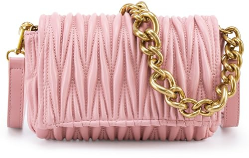 Montana West - Borsa a tracolla piccola trapuntata da donna, Y2K, alla moda, carina, pochette da spalla con 2 tracolle rimovibili