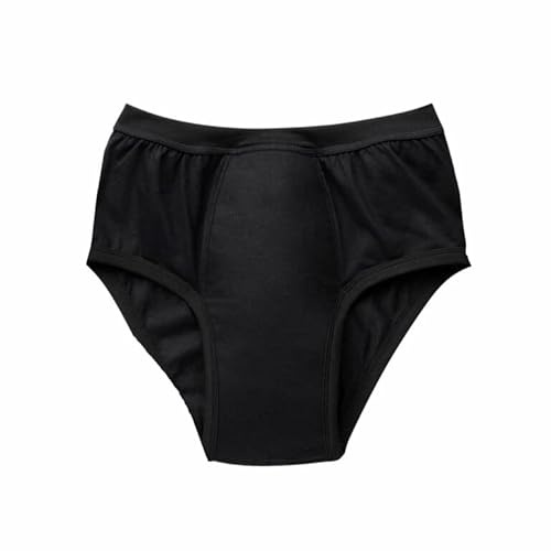 Herren Inkontinenz-Slip PROtect | diskreter Slip mit integrierter Saugeinlage | kochfest (schwarz, L)