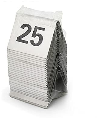 RCYF Tischnummern Edelstahlzelt-Stil-Tischnummern - am besten for rustikale Empfänge, Bankette, Cafés, Restaurants, Hotel (2x1.6x1.6) (Size : 1-25)