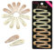 Dofash Snap Haarspangen Metall Griffe 5cm/2in grundlegende Haar-Accessoires 12pcs für Frauen (Blonde 6pcs+hellbraun 6pcs)