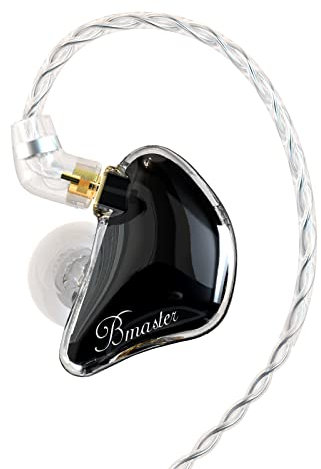 BASN Bmaster Triple Drivers in Ear Monitor Headphone with Two Detachable Cables Fit in Ear Suitable for Audio Engineer, Musician (Black)