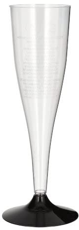 PAPSTAR Lot de 200 flûtes à champagne jetables 0,1 l en PS Ø 5 cm 17,5 cm