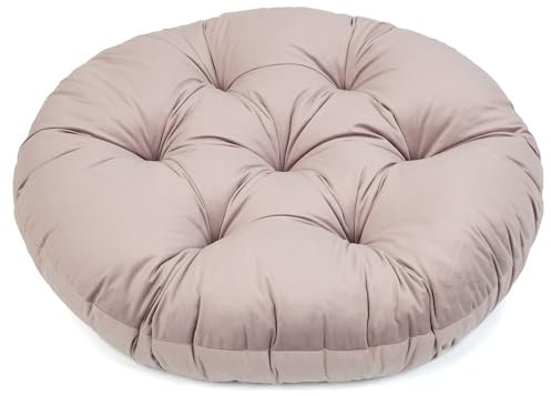 Ferocity Hängesessel Kissen, Polster Bodenkissen für Schwenksessel, Auflage für Baumwoll Hängeschaukel, Papasansessel, Hängekorb, Hängestuhl, Durchmesser 90 cm, Schmutzig Rosa [114]