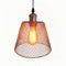 KRUIHAN Plafonniers Suspendus Vintage,Abat-Jour en Métal Pliable pour Lampe Suspendue Au Plafond,Plafonnier Suspendu E27 pour Chambre À Coucher,Salon,Cuisine Et Couloir,Or Rose