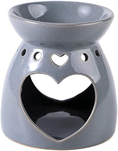 SaVgu Thanksgiving Table Decor Einfacher Retro-Keramikofen und for Aromatherapie-Öl und Aromatherapie-Wachs als Heimdekoration (grau)