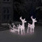 Festnight Rentier Mit Schlitten Beleuchtet Außen Rentier Led Außen Weihnachts Figuren Rentier Beleuchtet Aussen 160 LEDs 130 cm Acryl Weihnachtsdekoration Weihnachtsbeleuchtung Außen Rentier