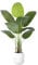 ZEEOZE Plante Artificielle Oiseau de Paradis 120cm Bananier Artificiel avec 9 Feuilles pour Plantes Artificielles Interieur Exterieur avec Pot Blanc pour Decoration Maison en Salon Bureau Jardin Deco