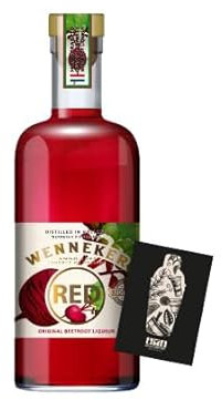 Wenneker RED Beetroot Liqueur 0,7 L (20% vol.) Gemüse Likör Rote Beete original beetroot liqueur distilled in Holland - [Enthält Sulfite]