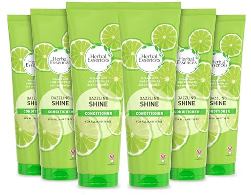 Herbal Essences DAZZLING SHINE Conditioner 275ml. Hair Gloss For Shine, Pack of 6