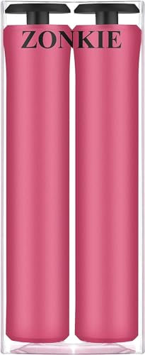 Bike Lenker Griffe, rutschfeste Gummi Fahrrad Griff Griff mit Lock, Bike Handgriff für Scooter Cruiser Urban Bike Dreirad Rad Stuhl Mountain Bike Road Bike MTB BMX (Rosa, 30mm)