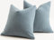 Mandioo 2er Set Kissenbezug 45x45 cm Blau Chenille Kissenbezüge weich Gemütlich langlebig modern Zierkissenbezug Dekokissen Kissenhülle für Sofa Wohnzimmer Schlafzimmer