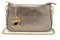Chicca Borse Borsetta da donna in pelle, borsa a tracolla clutch (Bronzo)