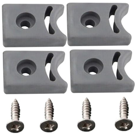 Hemore Duschtür Stopper mit Schrauben 4 Sets