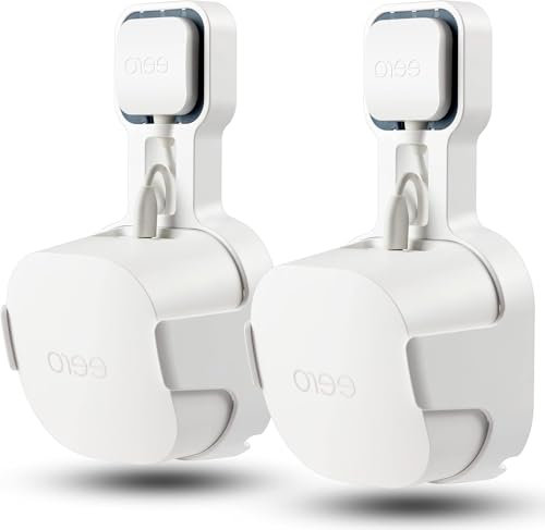 ZahoTse Wall Mount for Eero 6+ Home WiFi System-Simple and Sturdy Wall Mount Stand for Eero 6+ tri-Band mesh Wi-Fi 6 System,Without Messy Cables (White,2Pack