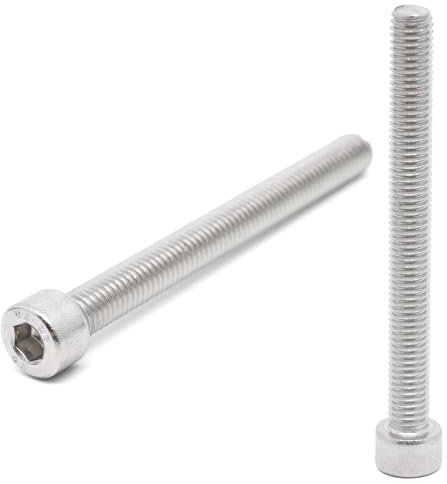 10x Vis CHC M8 x 80mm inox - Vis BTR en Acier Inoxydable A2 Six pans Creux Tête Cylindrique - DIN 912 tête ronde pour rondelle et écrou