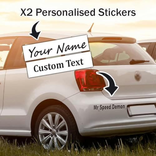 Custom Text Car Sticker Personalised Name Decal Lettering Stickers Van Sign Writing Window Bumper Vehicle Shop Vinyl Decals
