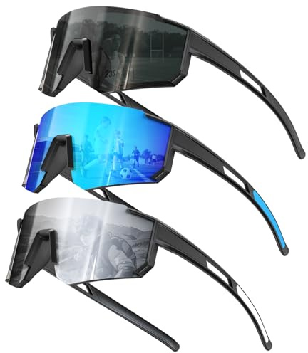 KALIYADI Kids Polarized Sunglasses Youth-Baseball-Sunglasses: Boys Girls Sport Running UV400 Protection Sun Glasses Age 6-14