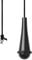 TXErfolg Bathroom Light Pull Cord Handle Black Rubber Teardrop Pendant Weight Connector with 150 cm Long Nylon Light Switch Pull Cord Replacement for Bathroom Toilet Light Ceiling Lights Fan Switch