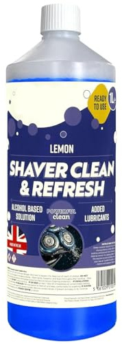 1 Litre Clean & Renew Shaver Cleaning Fluid Refill | Removes Residual Hair & Skin Particles