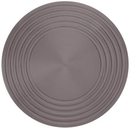 DOITOOL Aluminium Wärmeleitungsplatte 20cm mit 4mm Dicke und Griff Kochplattenschoner für Gasherd zur Hitzeverteilung und Auftauen im Haushalt