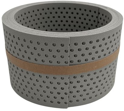 zaun|zu® Premium HALBE Set gelocht Einzelstreifen | Sichtschutzstreifen PP für Doppelstabmatten UV-beständiger Sichtschutz | Zaunblende | Made in Germany | Gesamthöhe 19cm Steingrau 2,55m