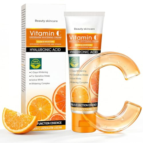Crema Schiarente Corpo 50g – Trattamento Illuminante per Ascelle, Aree Intime, Ginocchia ed Elbows – Crema Idratante Anti-Oscuramento per Pelli Sensitive