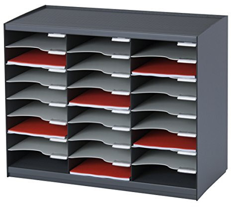 Paperflow Aktenschrank 802.11 Ordnungsmappe, 24 Fächer, stapelbar/aneinanderstellbar, Polystyrol, Anthrazit