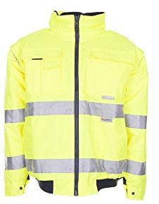 Planam 2044068 Warnschutz Pilotenjacke, Uni Gelb, Größe 4XL