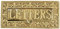 Castelion® Solid Brass Art Nouveau Letters Letter Box Cover